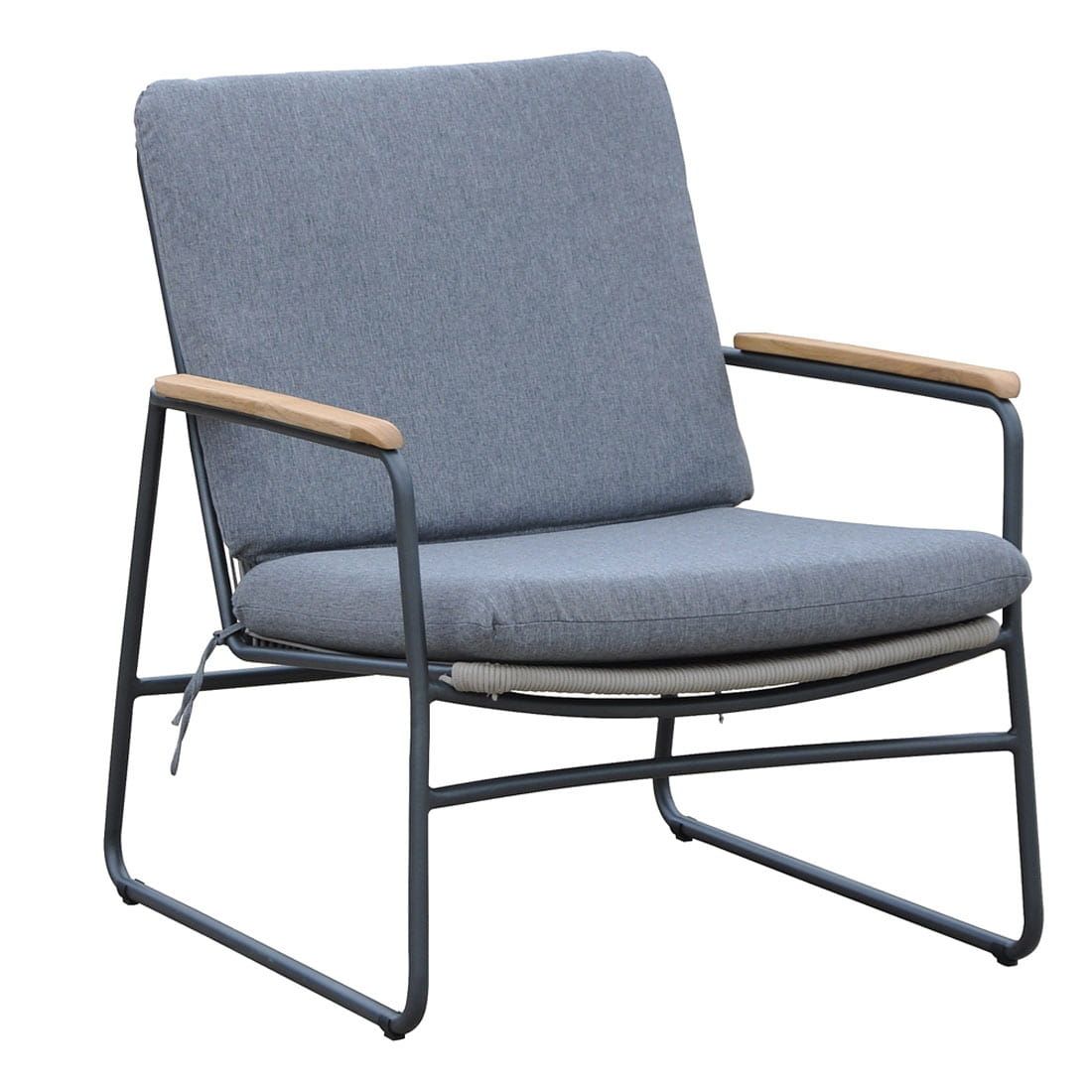 OUTLIV. Maranello Loungesessel Stahl/Rope