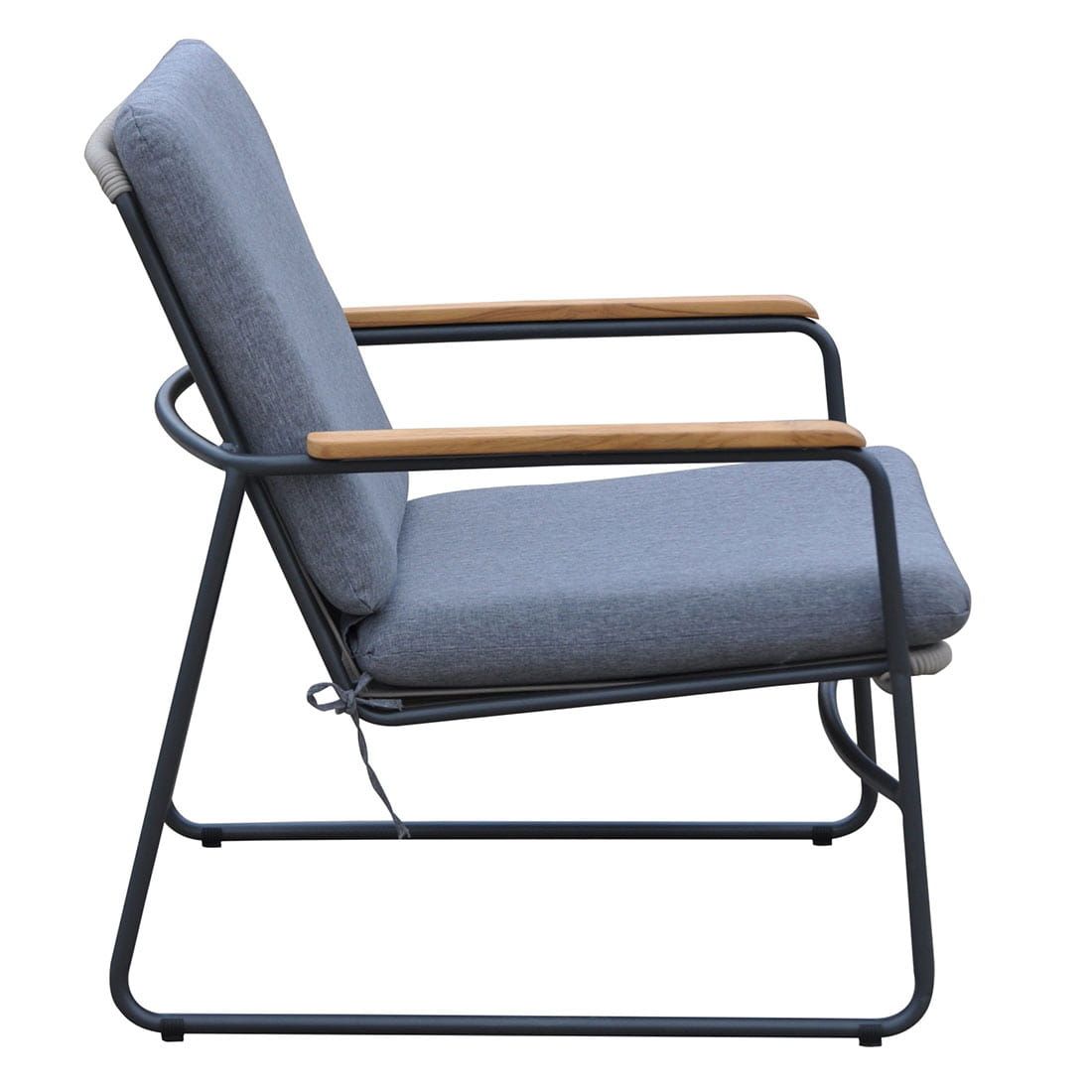 OUTLIV. Maranello Loungesessel Stahl/Rope