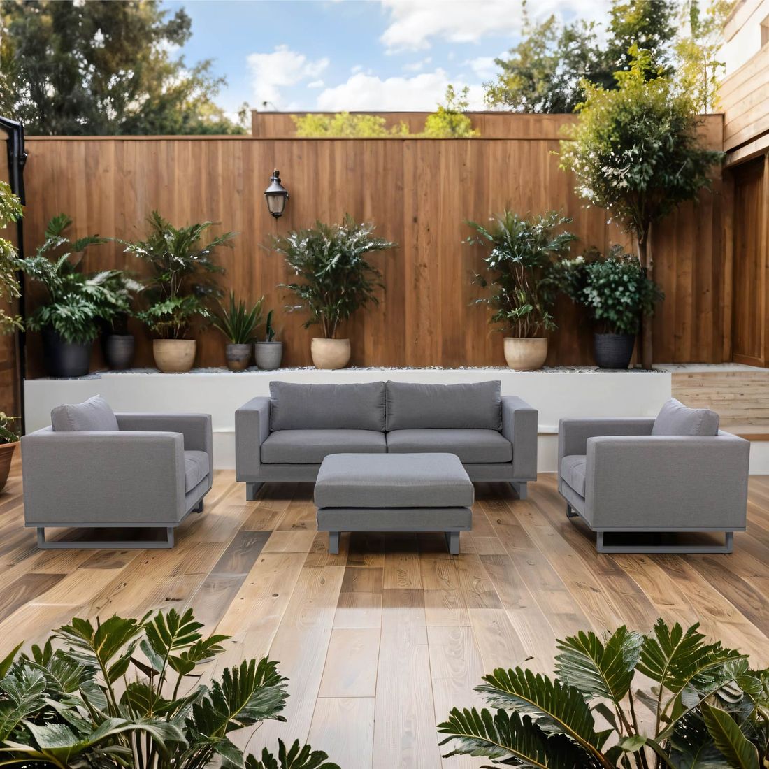 OUTLIV. Miami Loungeset Aluminium/Sunbrella