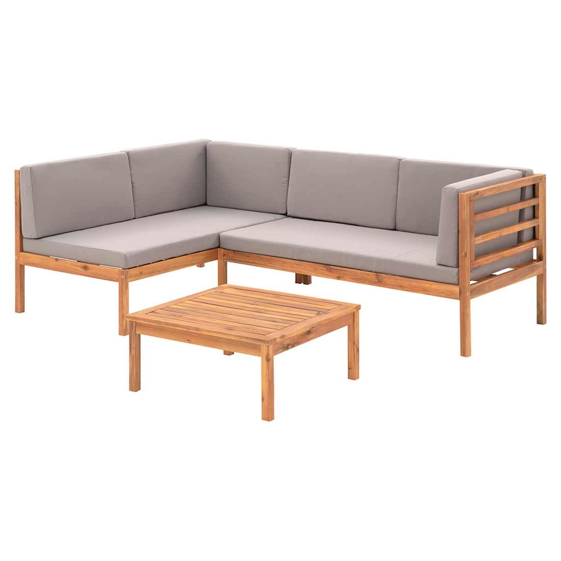 OUTLIV. Odense Ecklounge 3-tlg. Akazie/Polyester