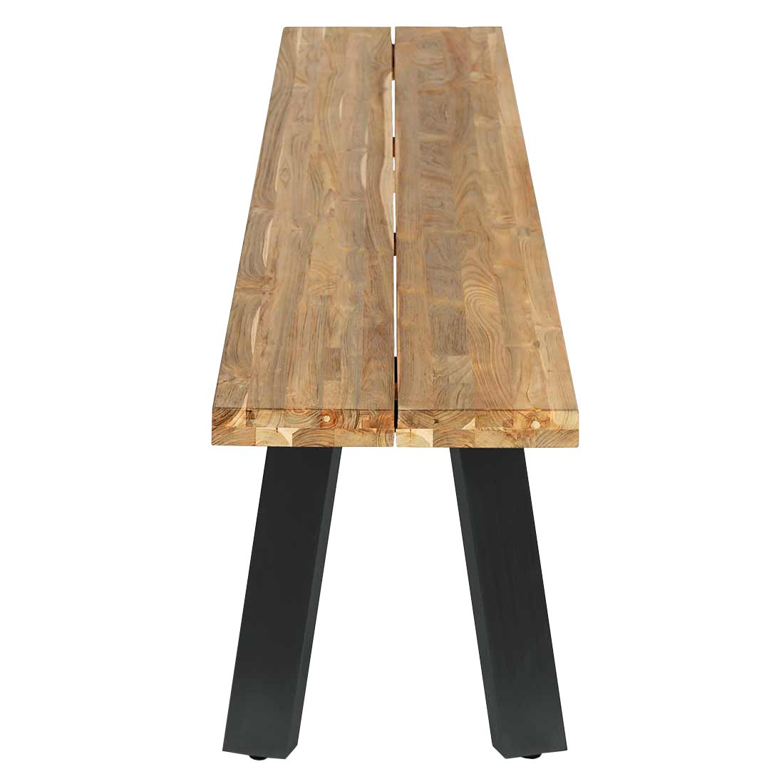 OUTLIV. Ohio Gartenbank Edelstahl/Teak Recycelt
