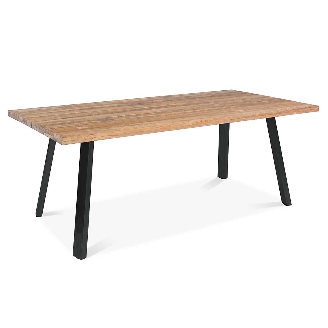 OUTLIV. Ohio Gartenmöbelset 3-tlg. Tisch 160x90cm Edelstahl/Teak recycelt