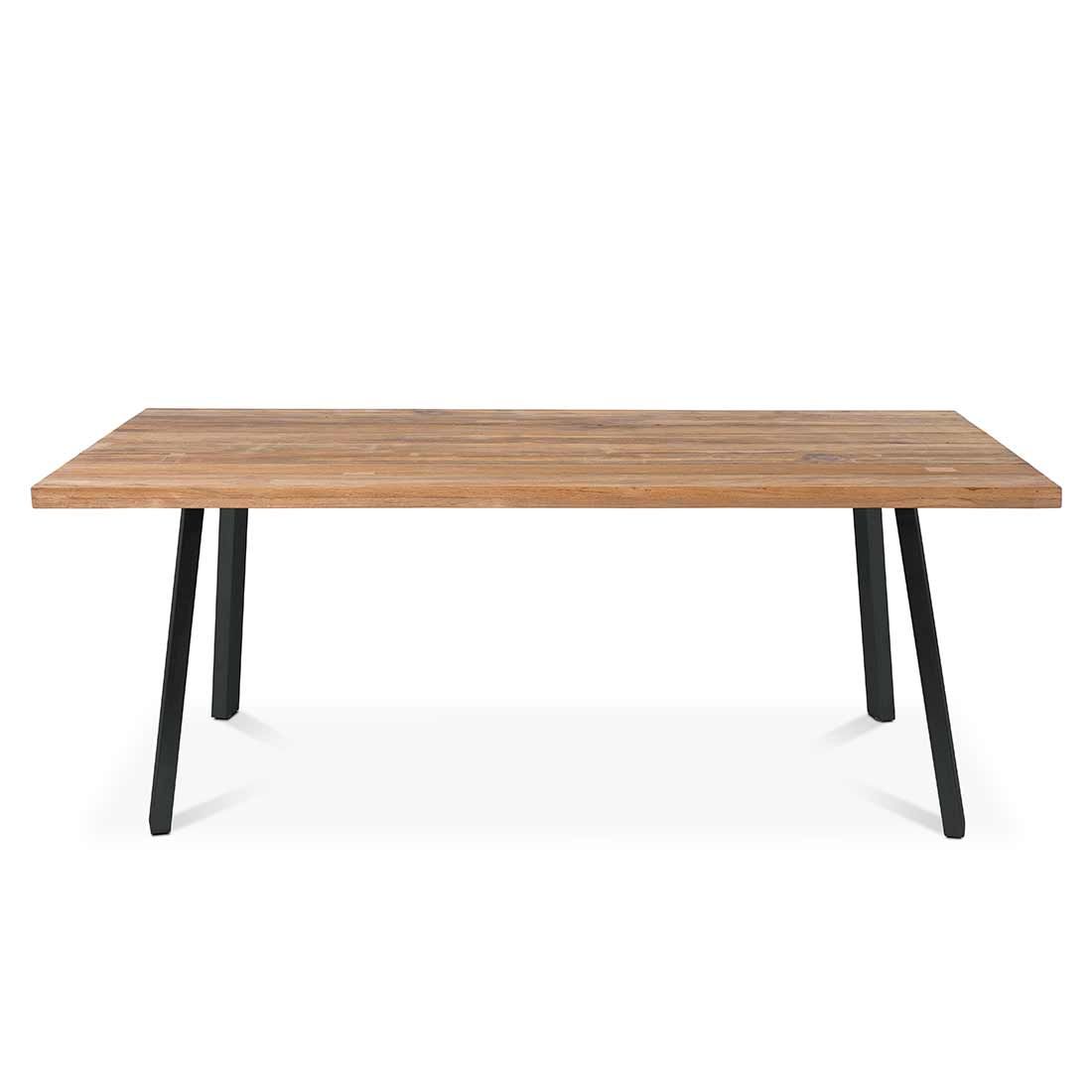 OUTLIV. Ohio Gartenmöbelset 3-tlg. Tisch 160x90cm Edelstahl/Teak recycelt