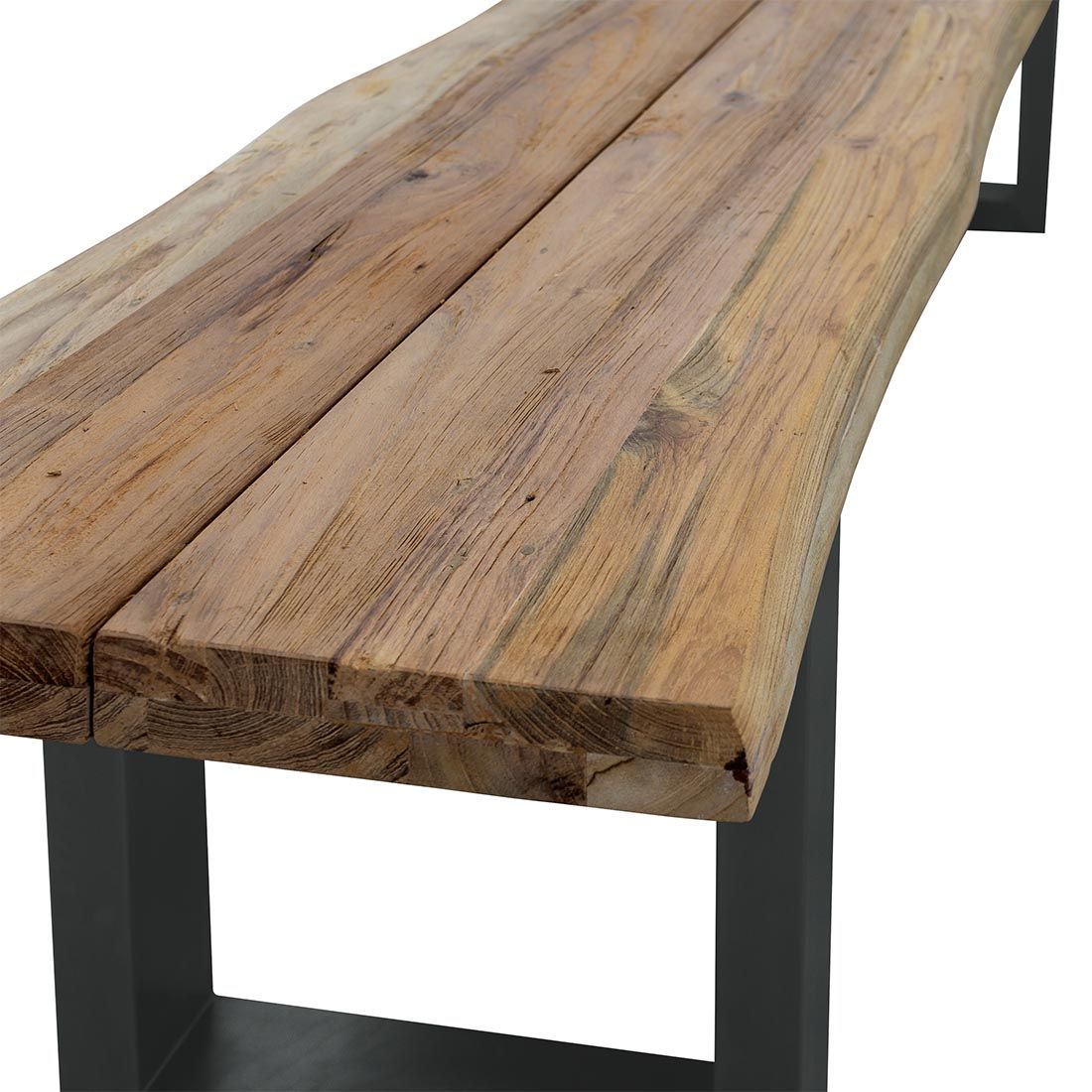 OUTLIV. Orlando Gartenbank Edelstahl/Teak Recycelt