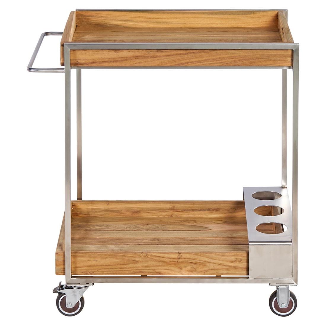 OUTLIV. Oro Servierwagen Teak Recycelt