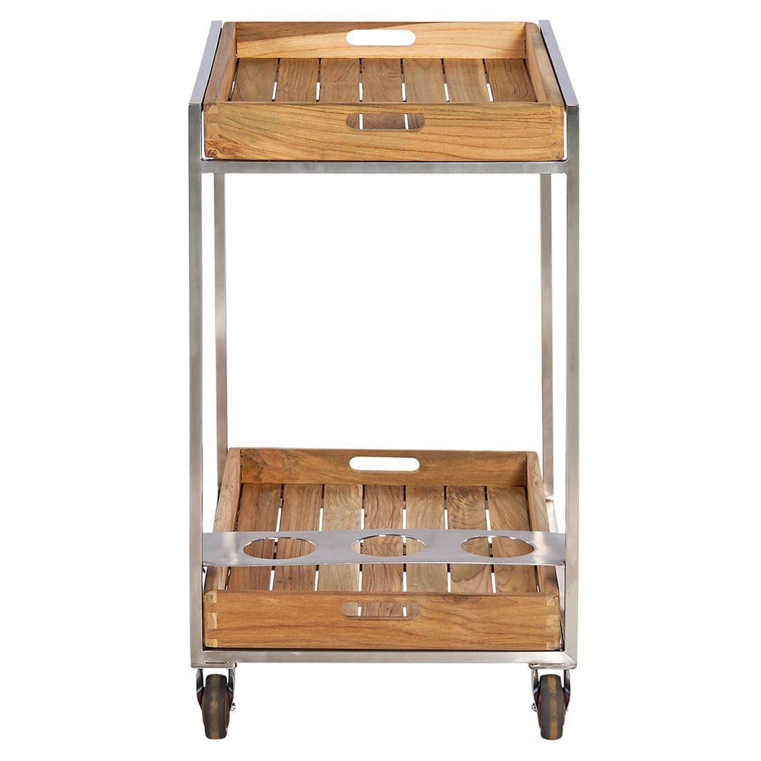 OUTLIV. Oro Servierwagen Teak Recycelt