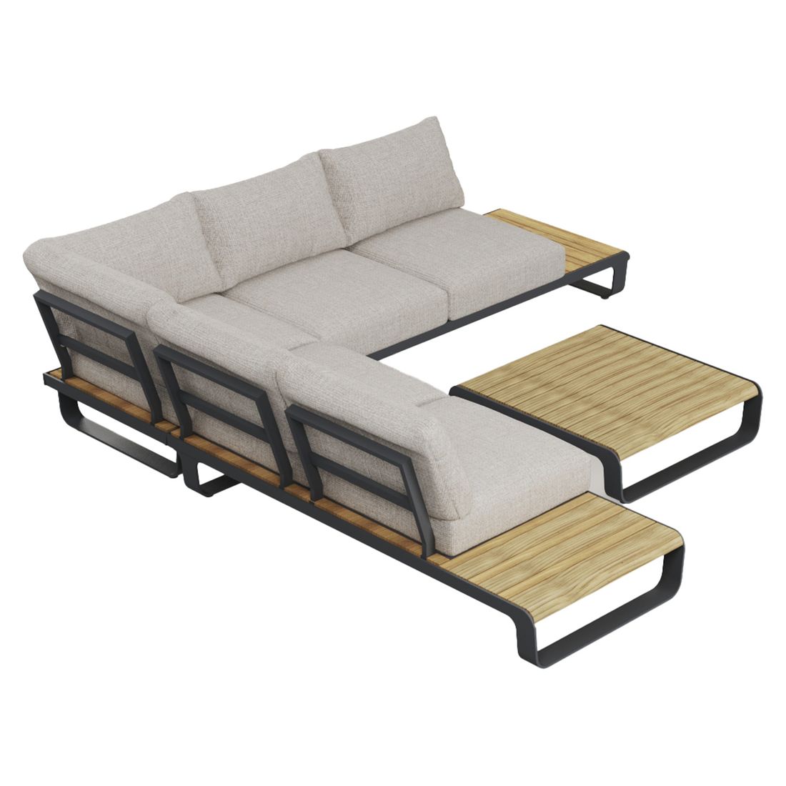 OUTLIV. Palm Springs Ecklounge Aluminium/Polyester