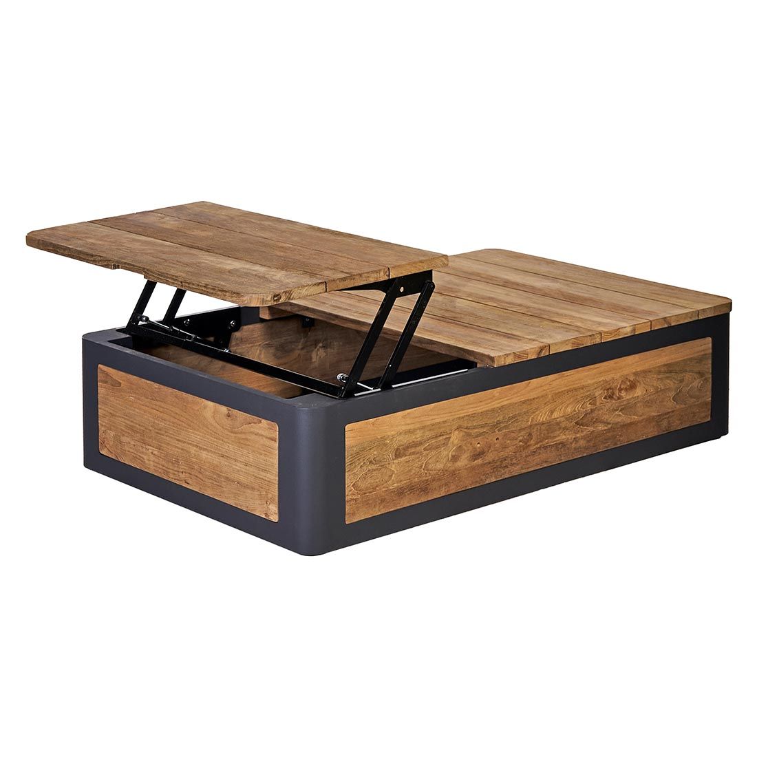 OUTLIV. Paros Loungetisch 113x70cm Aluminium/Teak recycelt