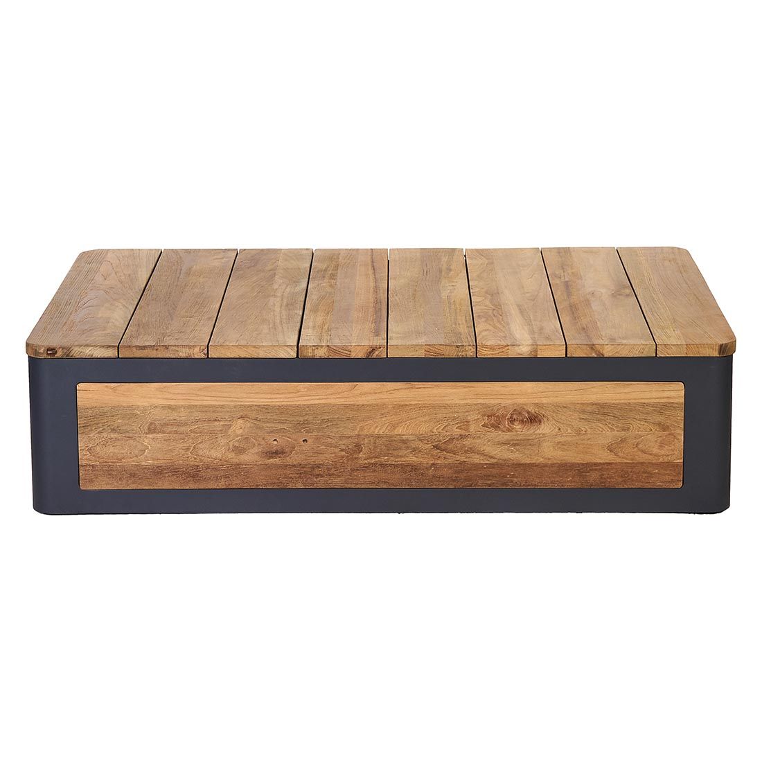 OUTLIV. Paros Loungetisch 113x70cm Aluminium/Teak recycelt