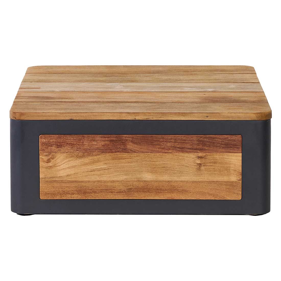OUTLIV. Paros Loungetisch 70x70cm Aluminium/Teak recycelt