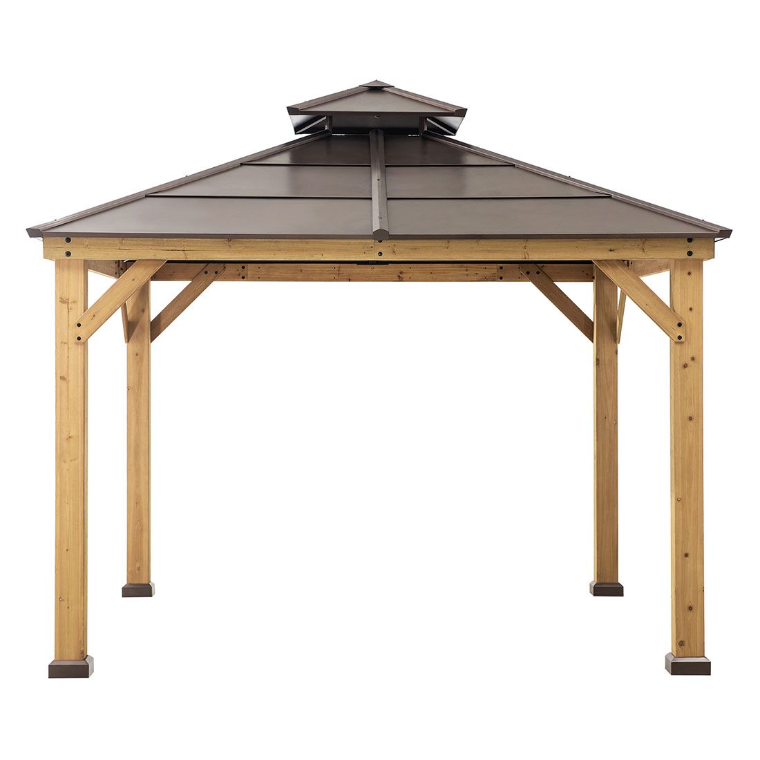 OUTLIV. Pavillon 335x335 cm Zedernholz/Stahl