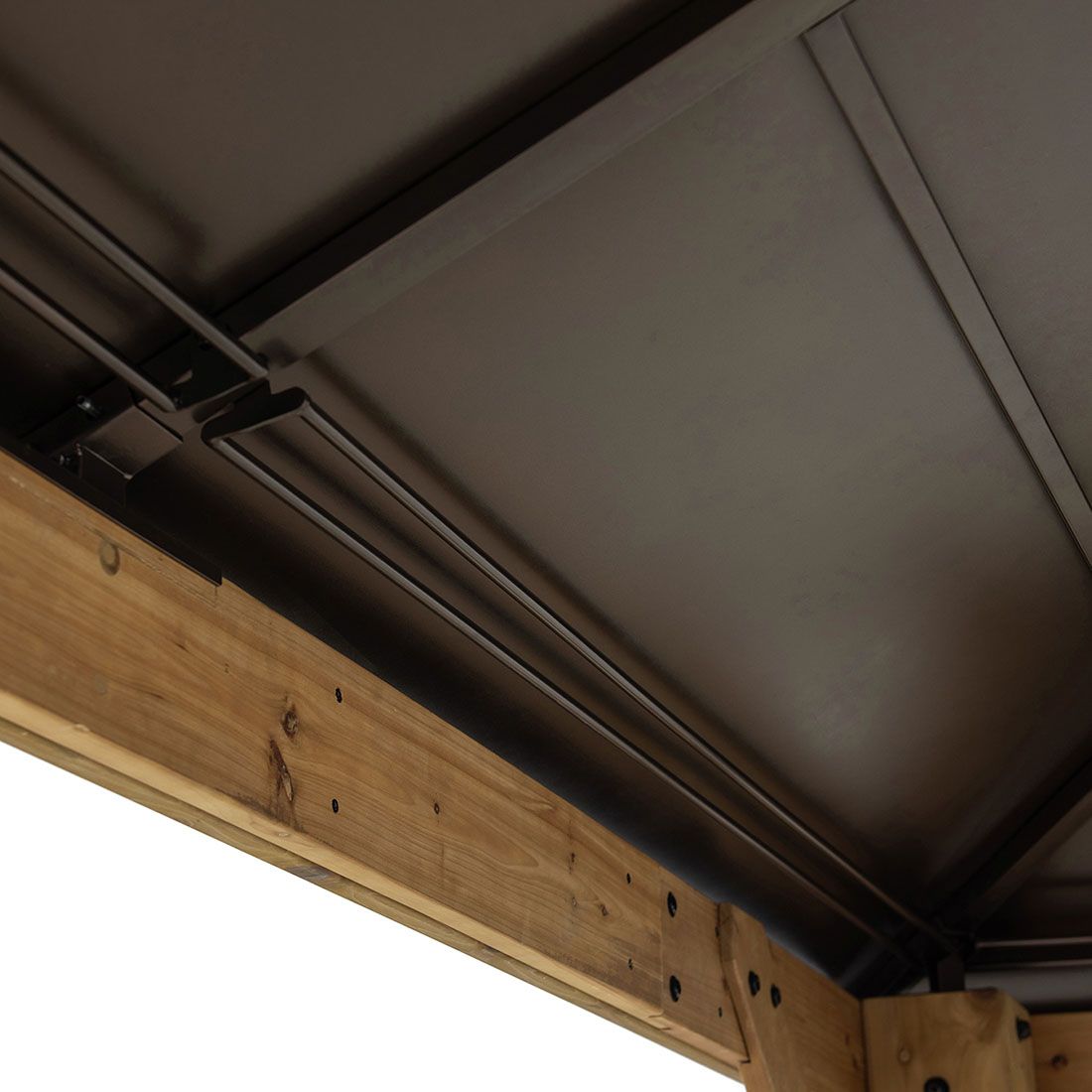 OUTLIV. Pavillon 335x335 cm Zedernholz/Stahl
