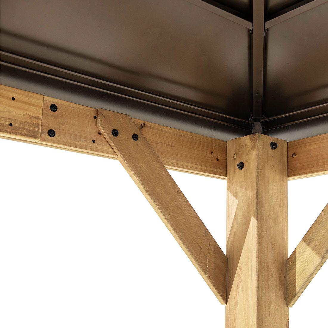 OUTLIV. Pavillon 335x335 cm Zedernholz/Stahl