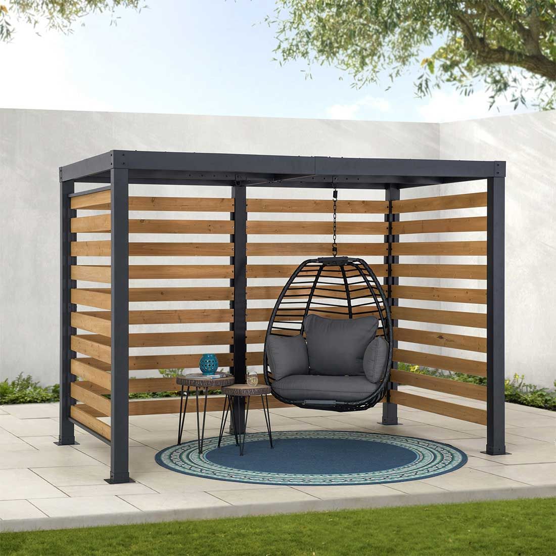 OUTLIV. Gartenpergola 313x191 cm Zedernholz/Stahl