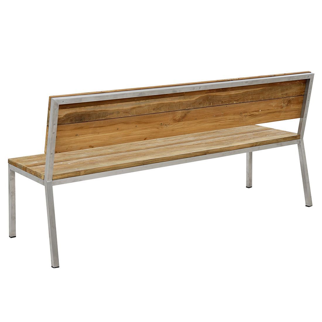 OUTLIV. Samoa Gartenbank Edelstahl/Teak
