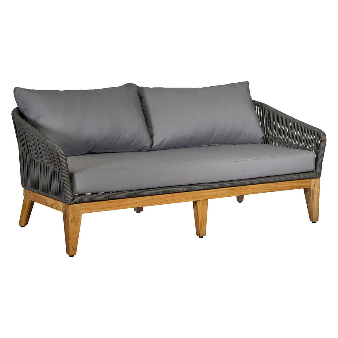 OUTLIV. Santorin Gartensofa  170 cm Teak/Rope/Olefin