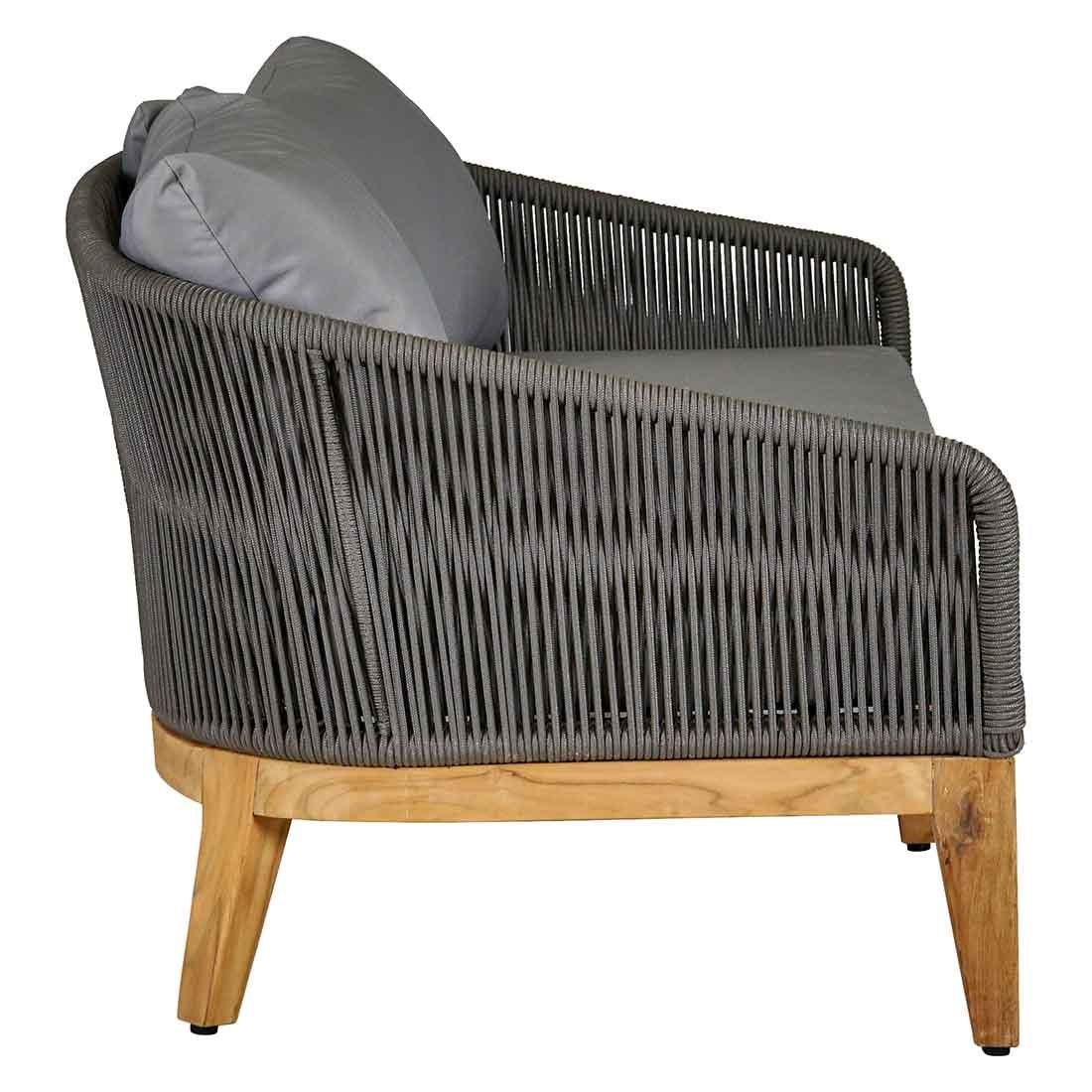 OUTLIV. Santorin Gartensofa  170 cm Teak/Rope/Olefin