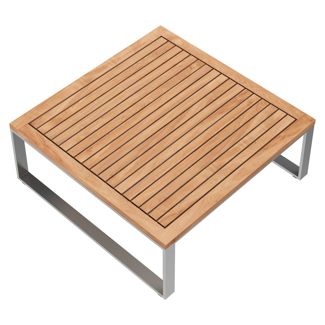 OUTLIV. Sumba Loungetisch 68x68cm Edelstahl/Teak