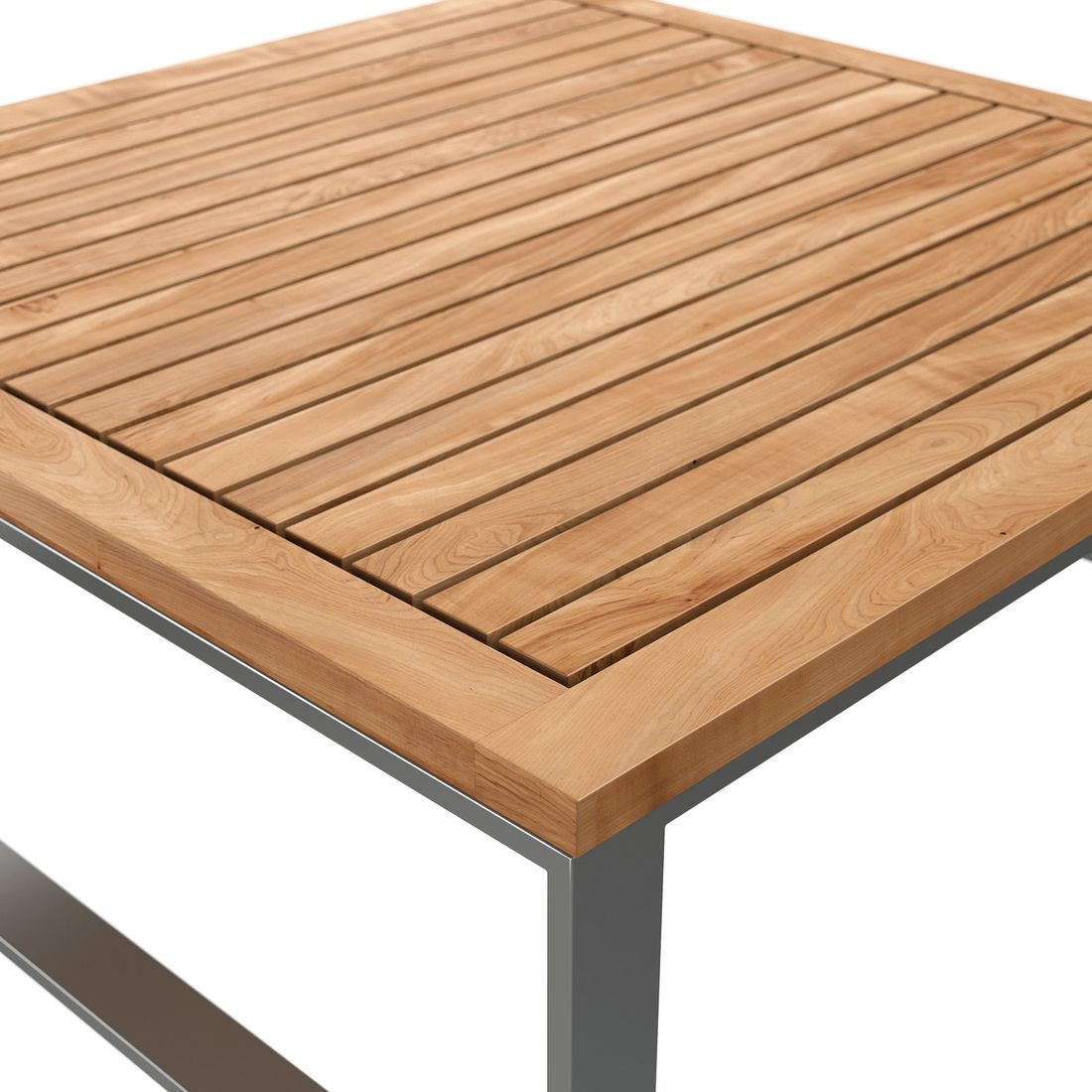 OUTLIV. Sumba Loungetisch 68x68cm Edelstahl/Teak