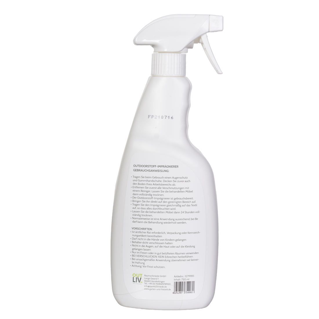 OUTLIV. Outdoorstoff Protector 750ml