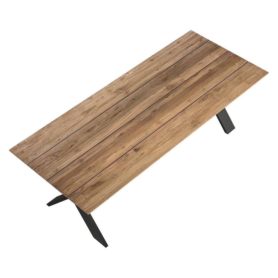 OUTLIV. Tilburg Gartentisch 240x100cm Aluminium/Teak