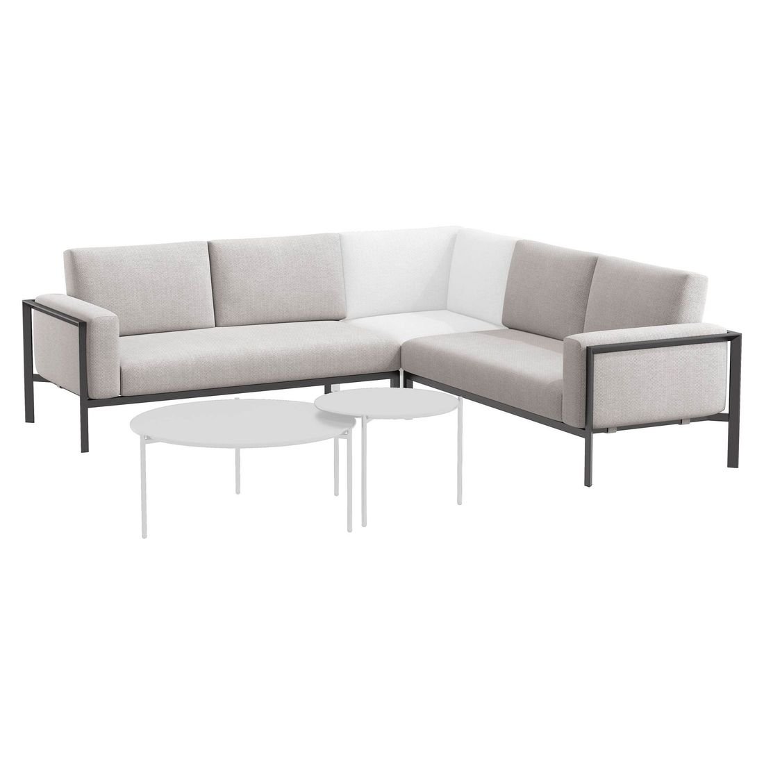 OUTLIV. Toskana Endmodule 2er-Set Aluminium/Sunproof