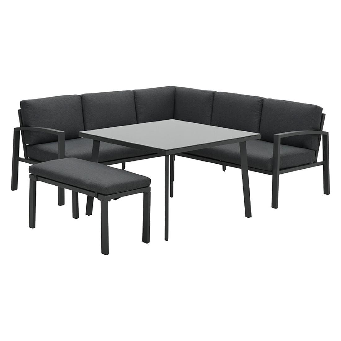 OUTLIV. Wellington Dininglounge 3-tlg. Aluminium/Polster