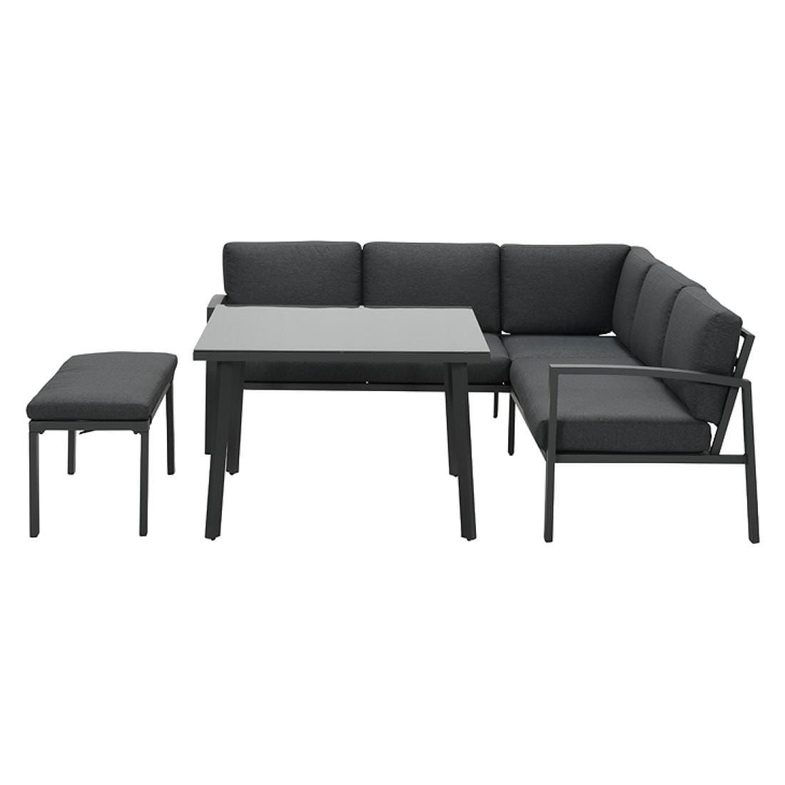OUTLIV. Wellington Dininglounge 3-tlg. Aluminium/Polster