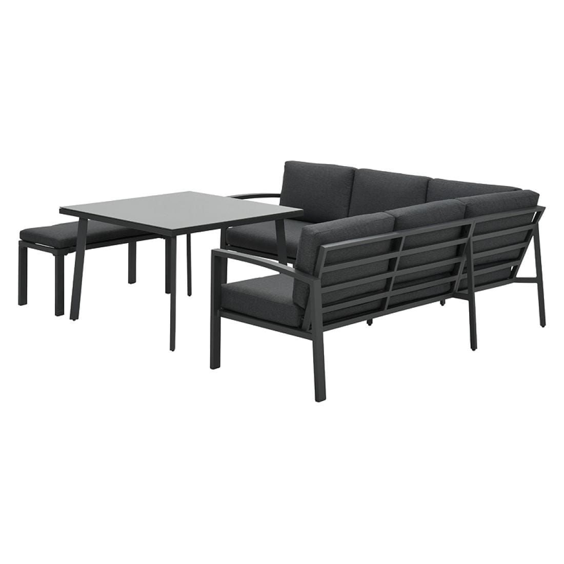 OUTLIV. Wellington Dininglounge 3-tlg. Aluminium/Polster