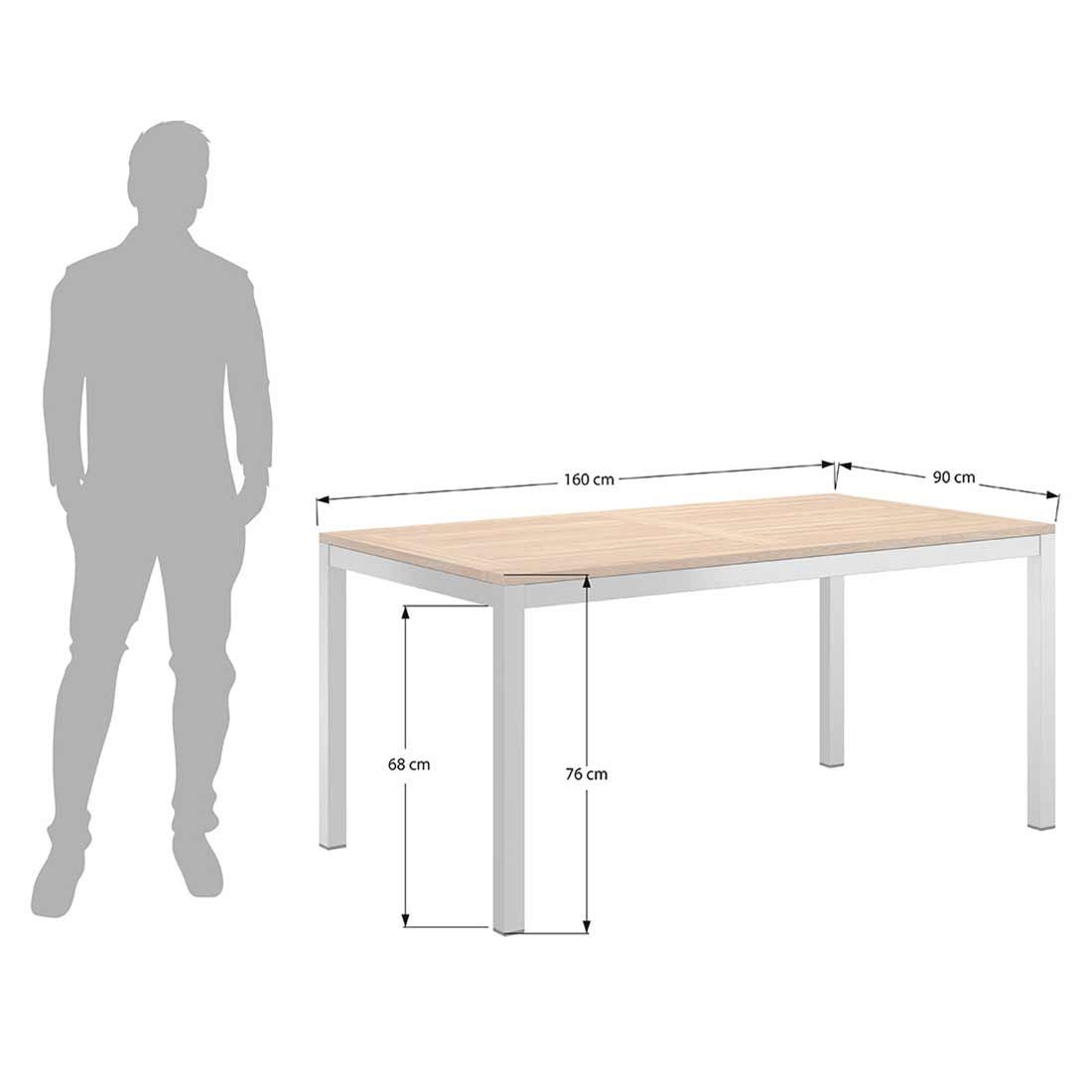 OUTLIV. Pamplona Gartenmöbel-Set M (4 Plätze) Tisch 160x90cm