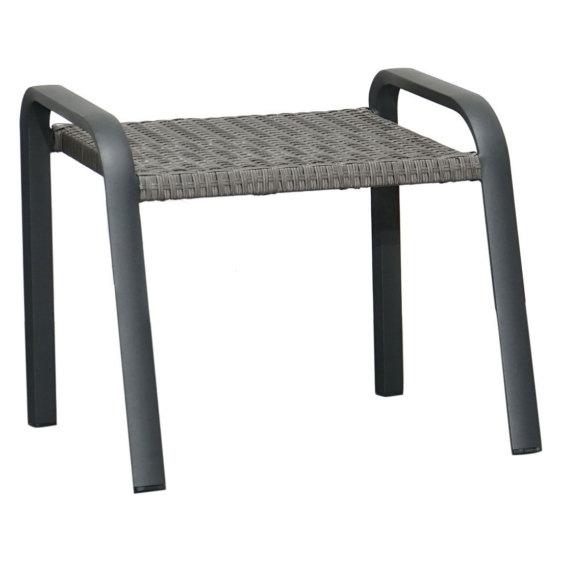 Ploß Kiribati Gartenhocker Aluminium/Geflecht