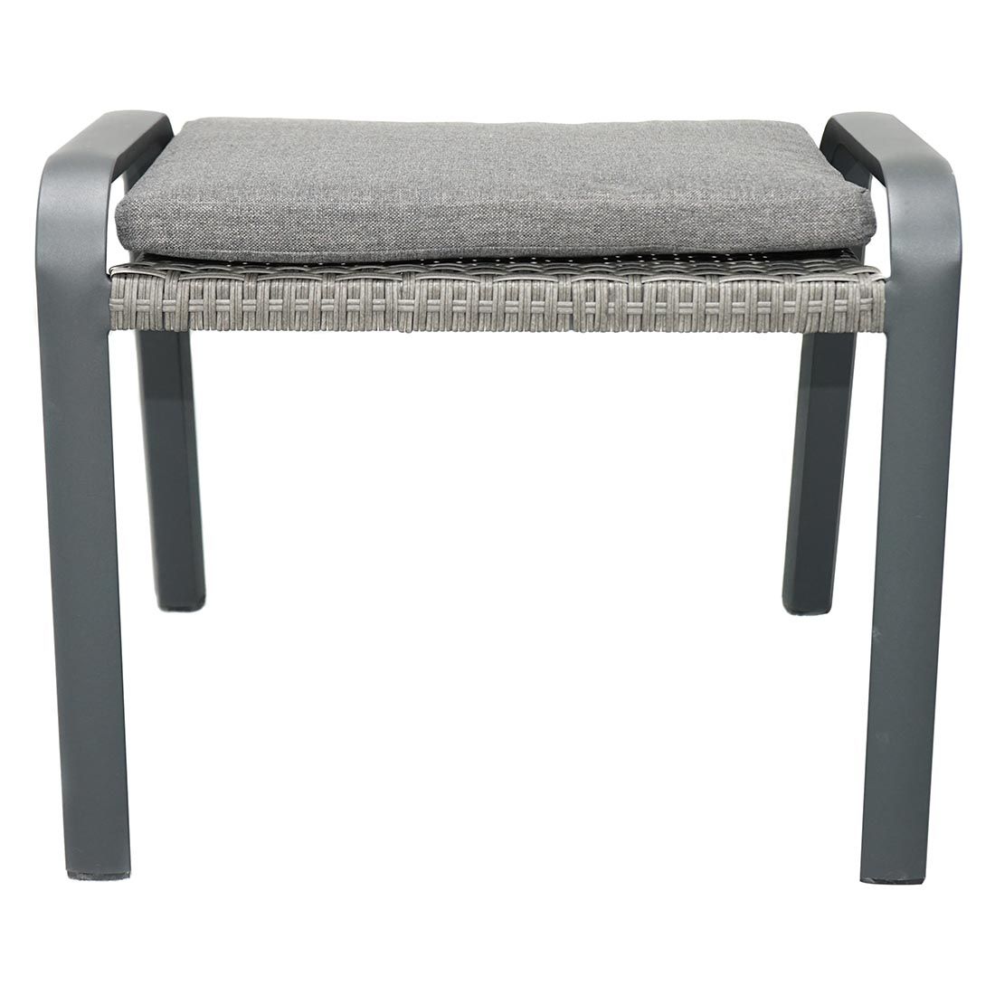 Ploß Kiribati Gartenhocker Aluminium/Geflecht