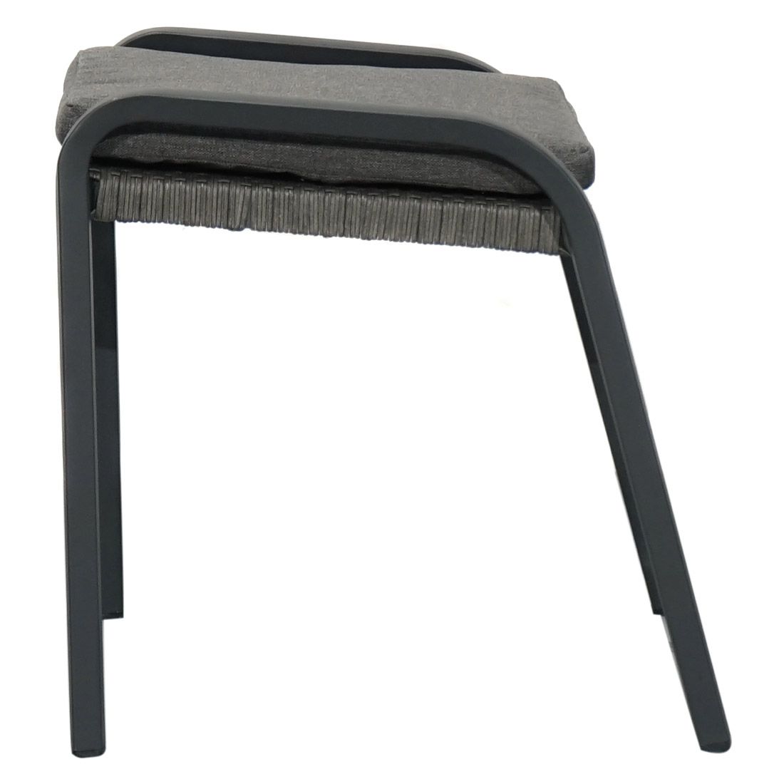 Ploß Kiribati Gartenhocker Aluminium/Geflecht