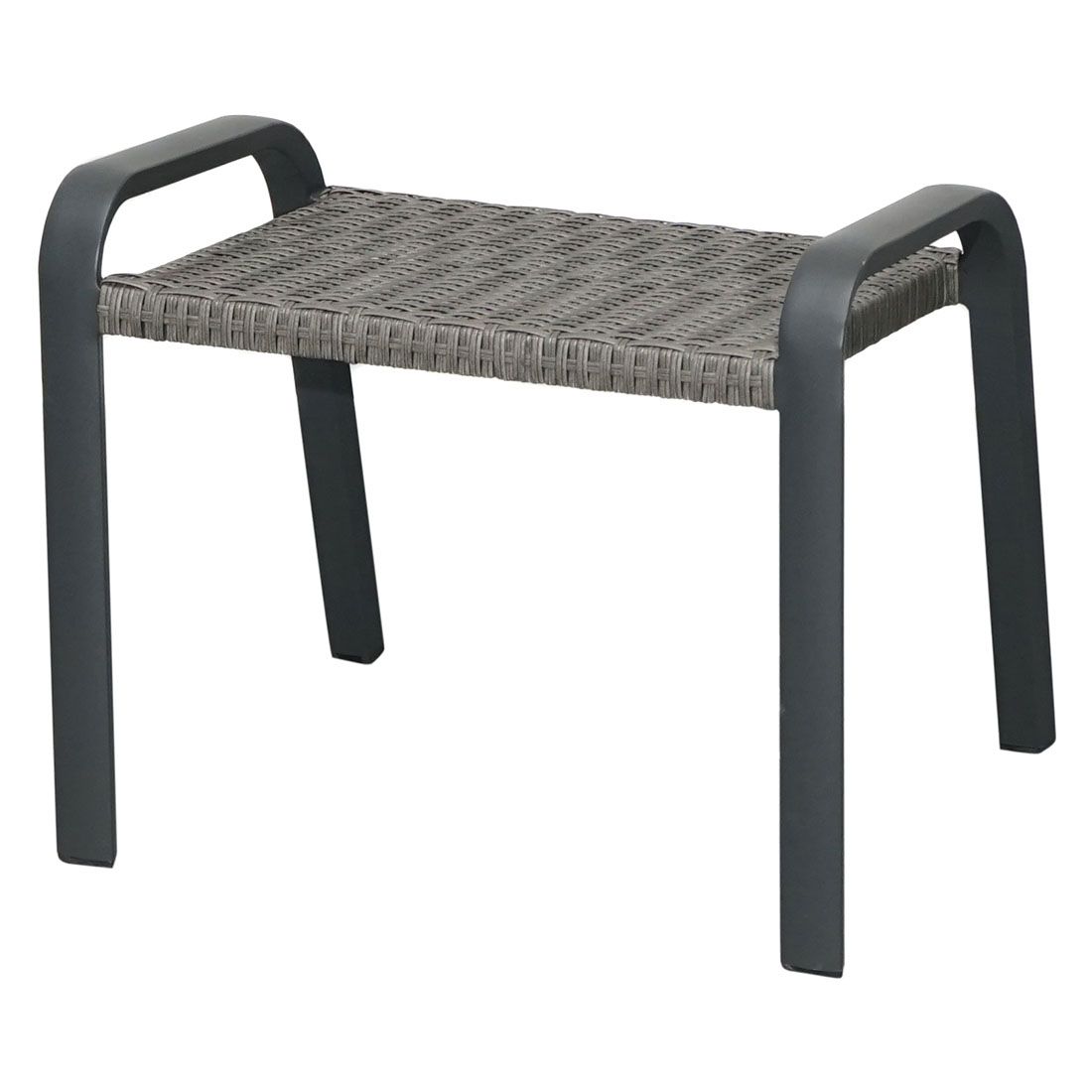Ploß Kiribati Gartenhocker Aluminium/Geflecht