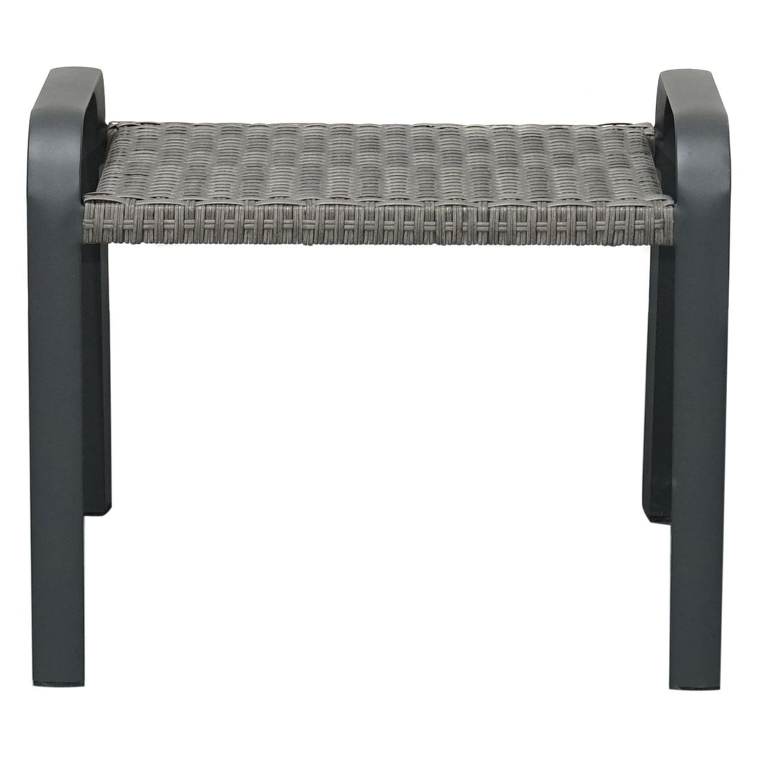 Ploß Kiribati Gartenhocker Aluminium/Geflecht