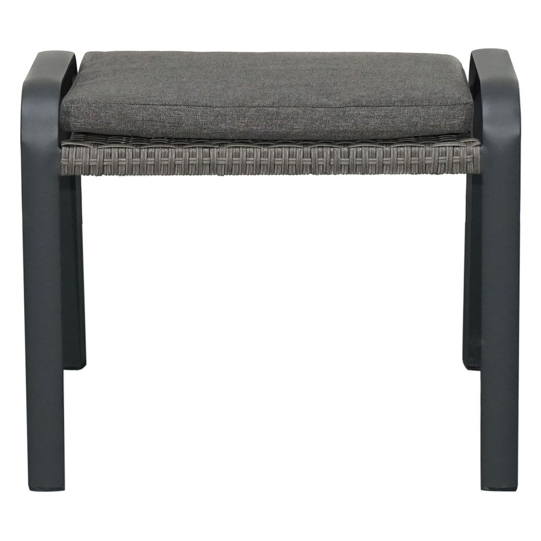 Ploß Kiribati Gartenhocker Aluminium/Geflecht