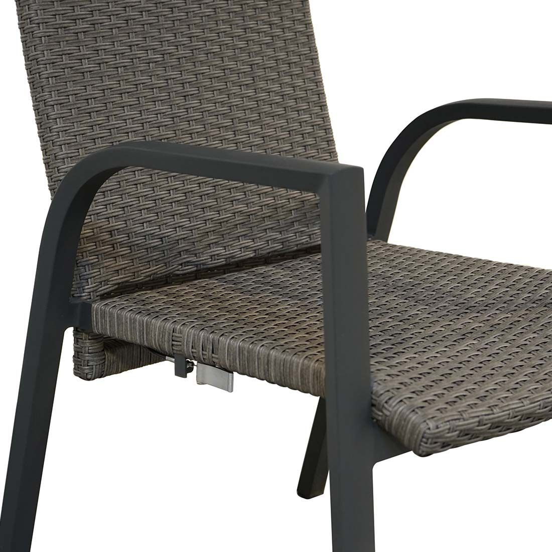 Ploß Kiribati Stapelsessel Aluminium/Geflecht