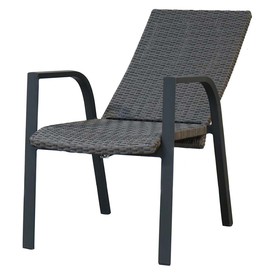 Ploß Kiribati Stapelsessel Aluminium/Geflecht