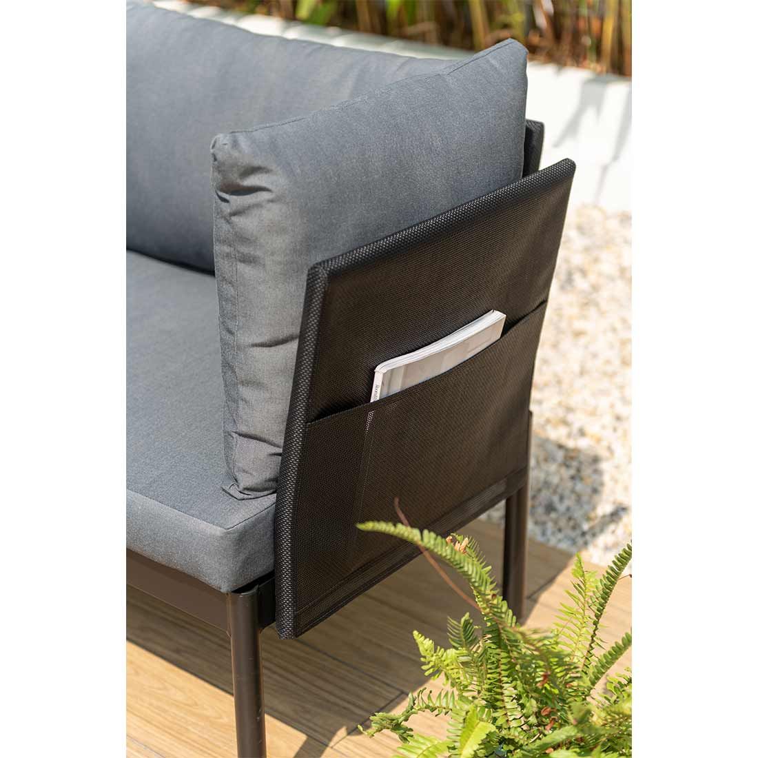 LifestyleGarden Colobus Loungeset 3-tlg.  Aluminium/Textilene