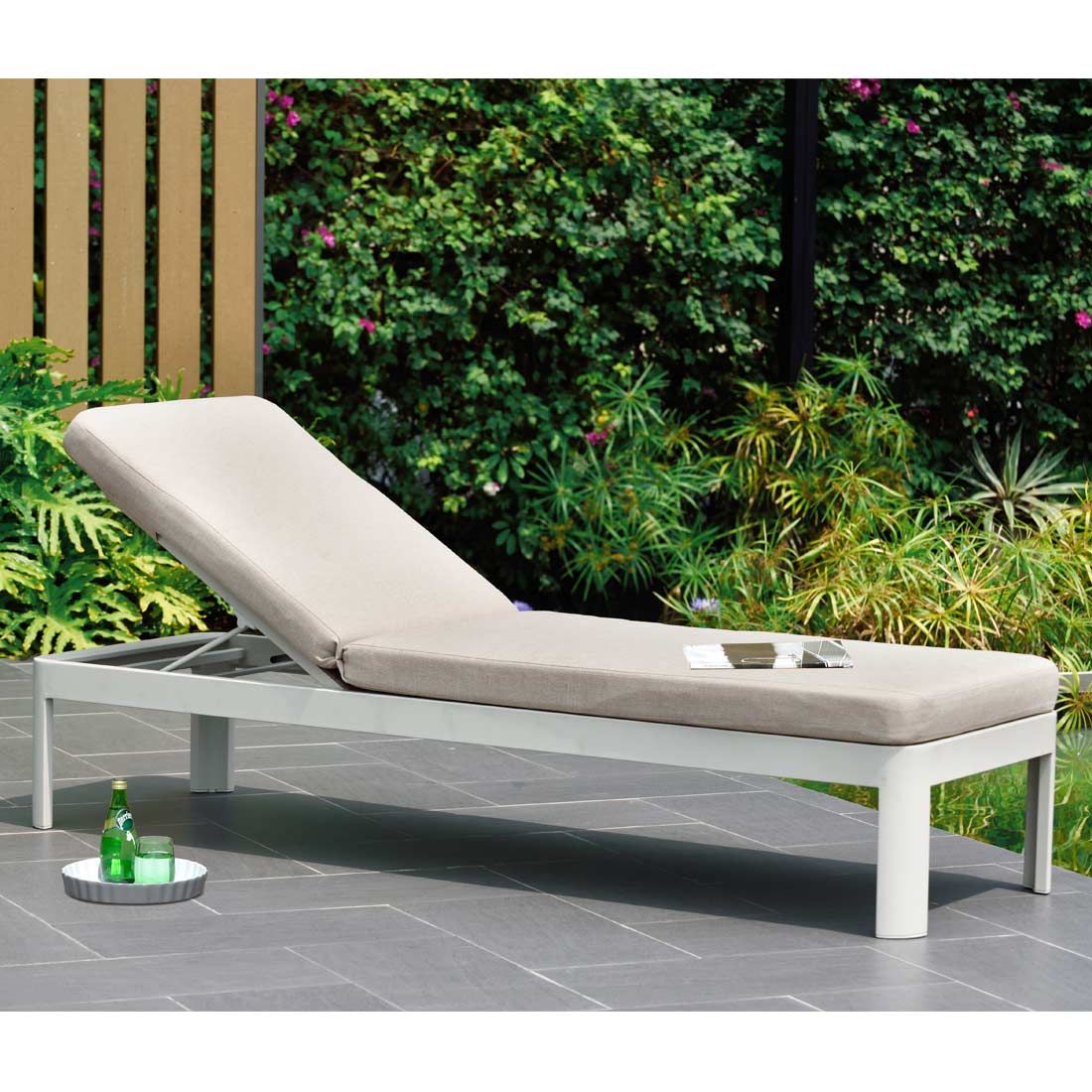 LifestyleGarden Portals Gartenliege Aluminium/Olefin