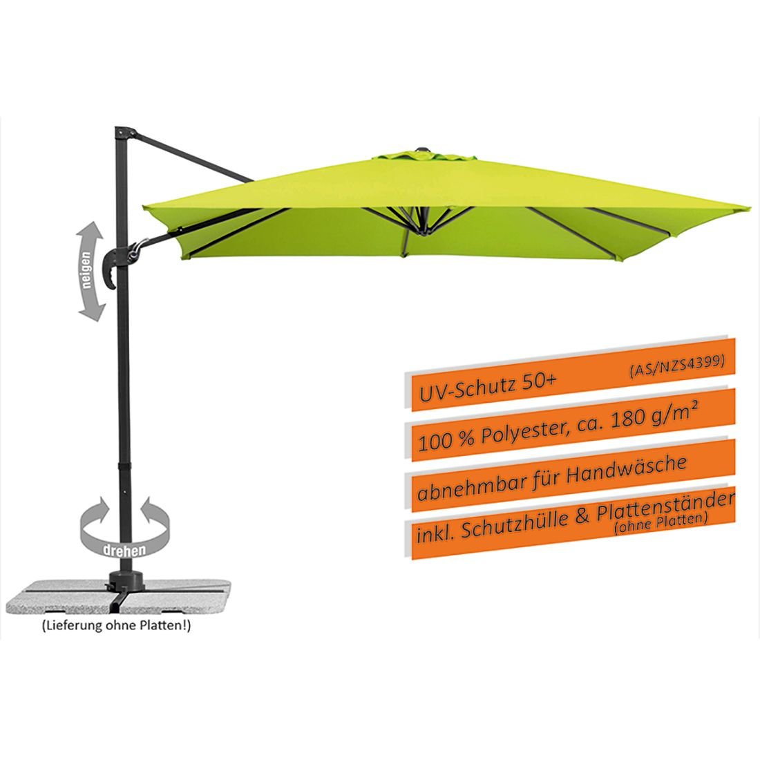 Schneider Rhodos Junior Ampelschirm 270x270cm
