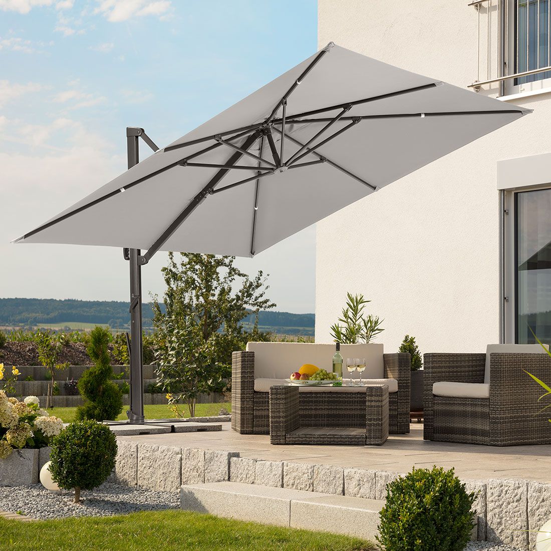 Schneider Rhodos Smart Ampelschirm 300x300cm