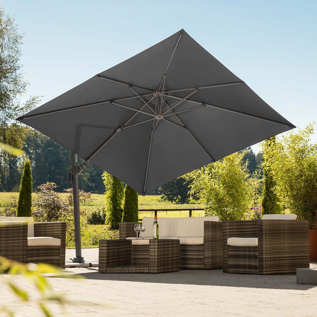 Schneider Rhodos Twist Ampelschirm 300x300cm