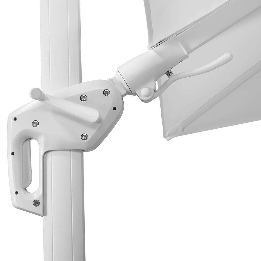 Schneider Rhodos Twist-Bianco Ampelschirm 300x300cm