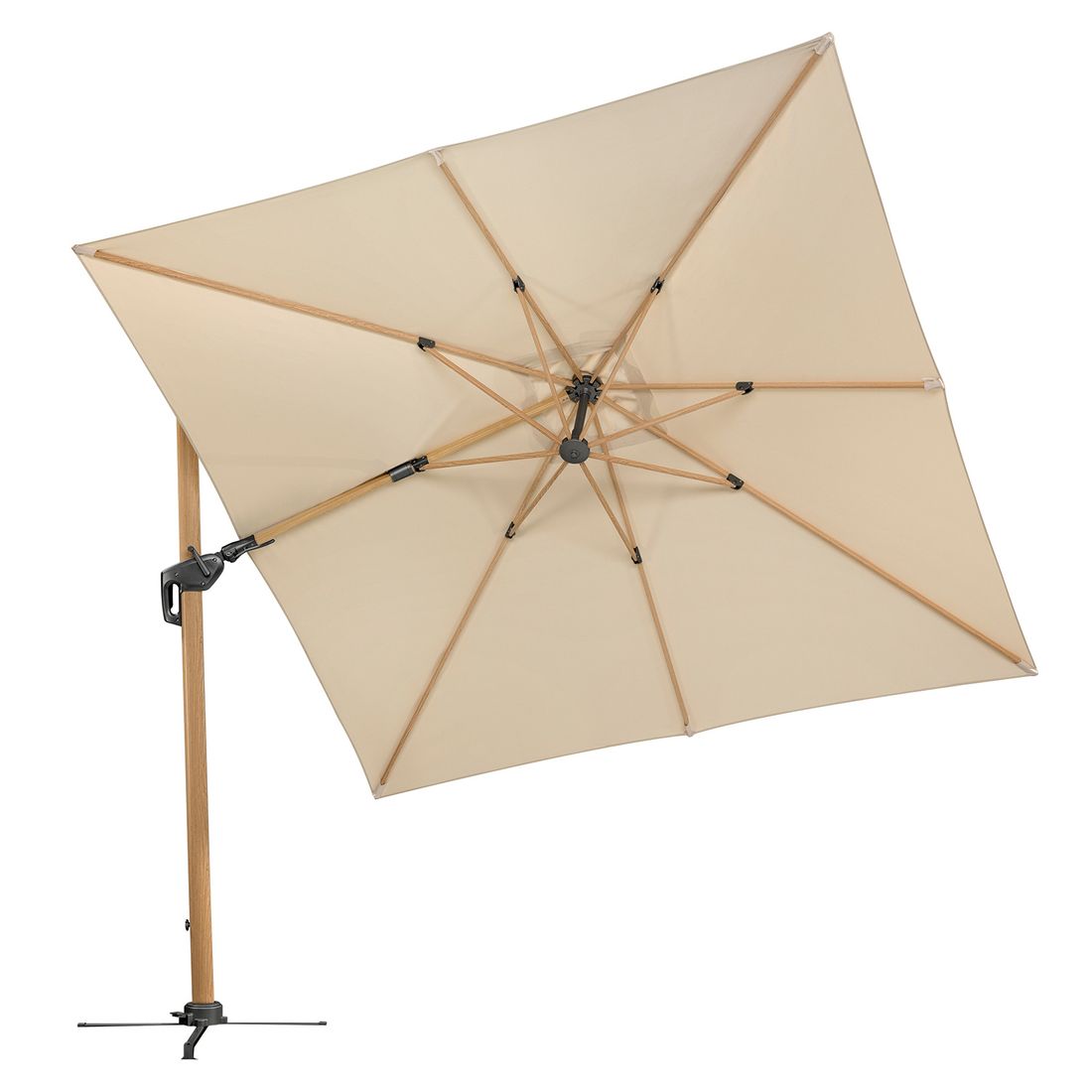 Schneider Rhodos Twist-Woody Ampelschirm 300x300cm