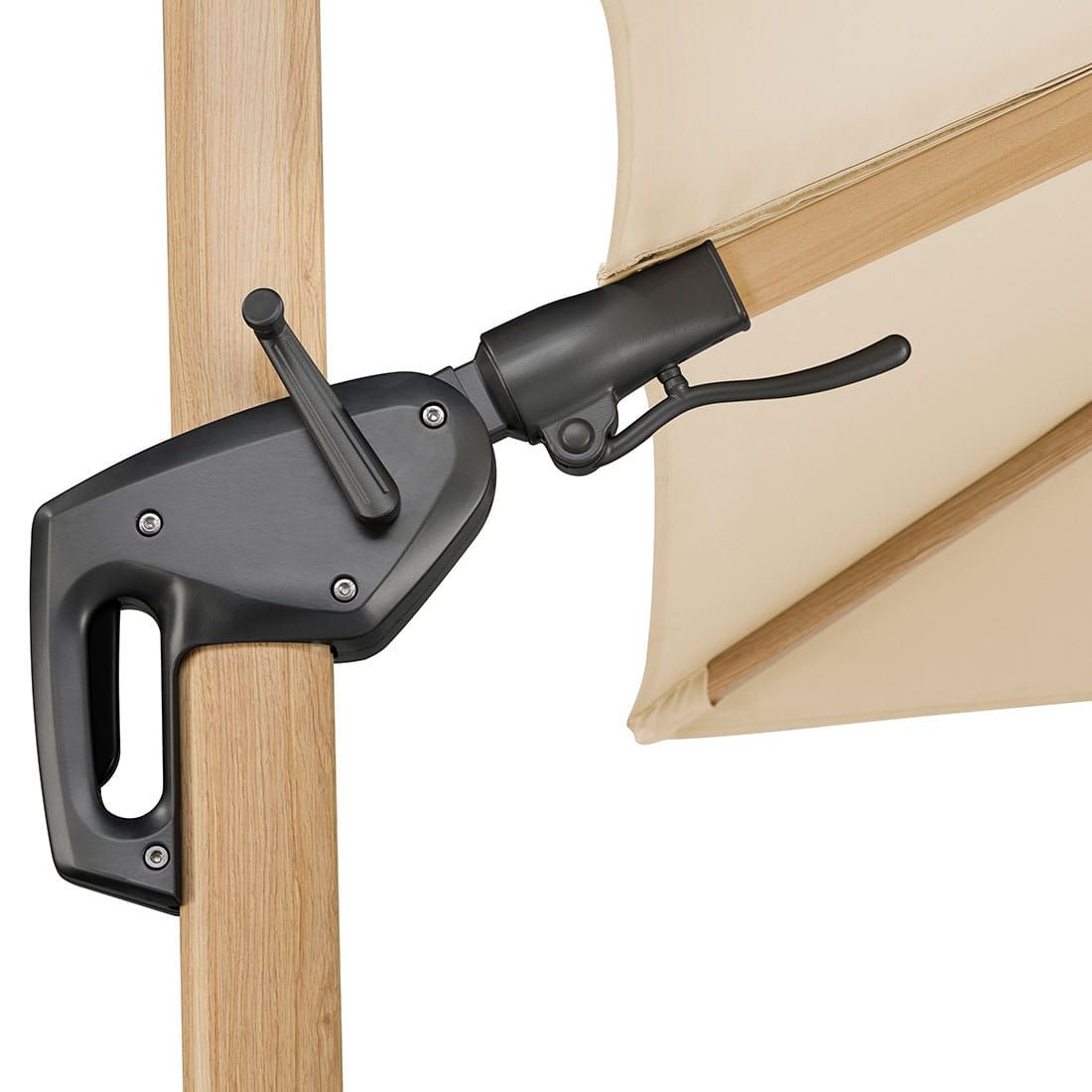 Schneider Rhodos Twist-Woody Ampelschirm 300x300cm