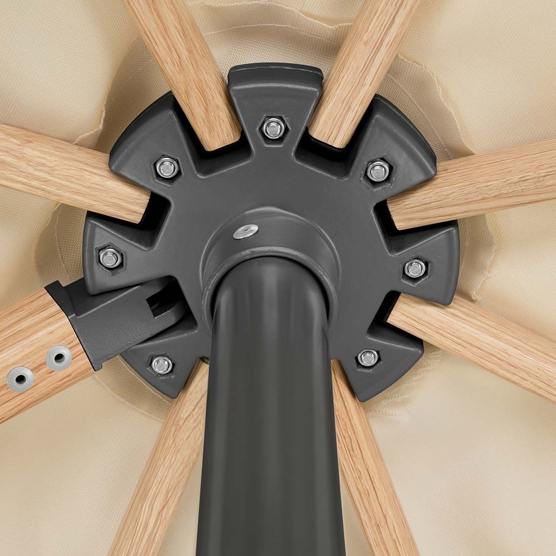 Schneider Rhodos Twist-Woody Ampelschirm 300x300cm