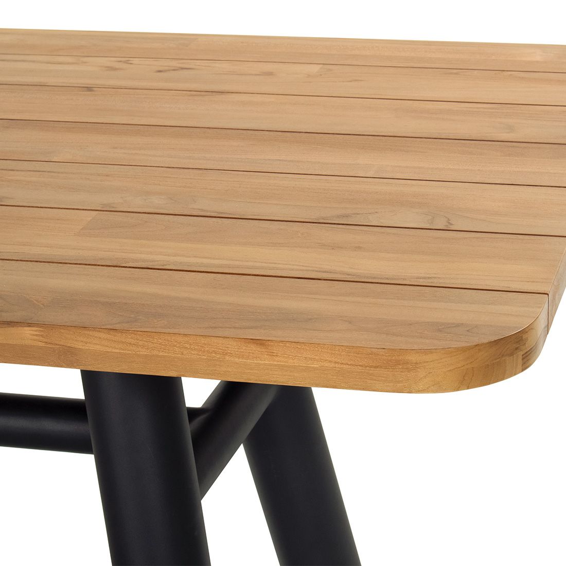 Schöner Wohnen Saba Gartentisch 220x100cm Aluminium/Teak