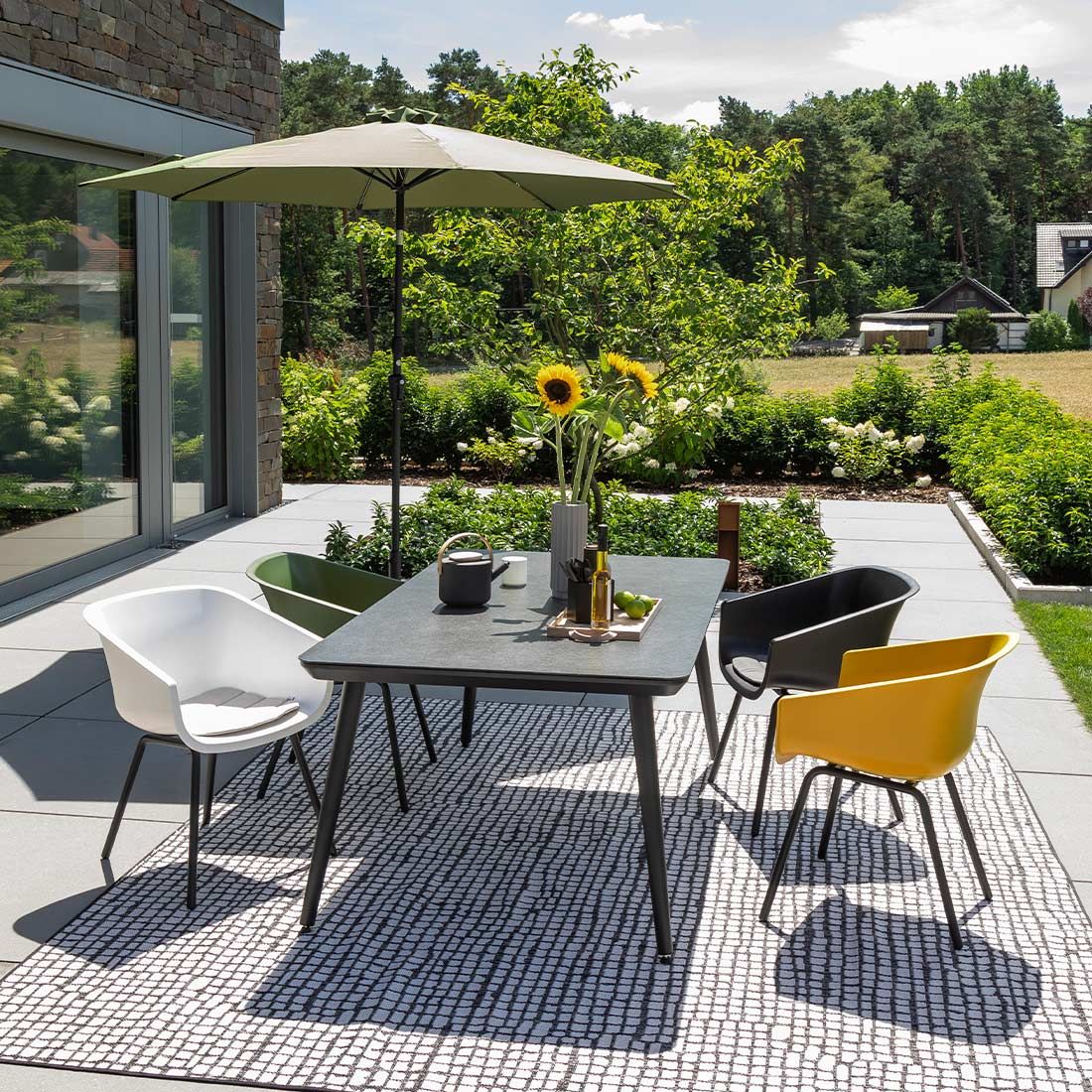 SCHÖNER WOHNEN-Kollektion Texel Gartensessel Aluminium/Kunststoff