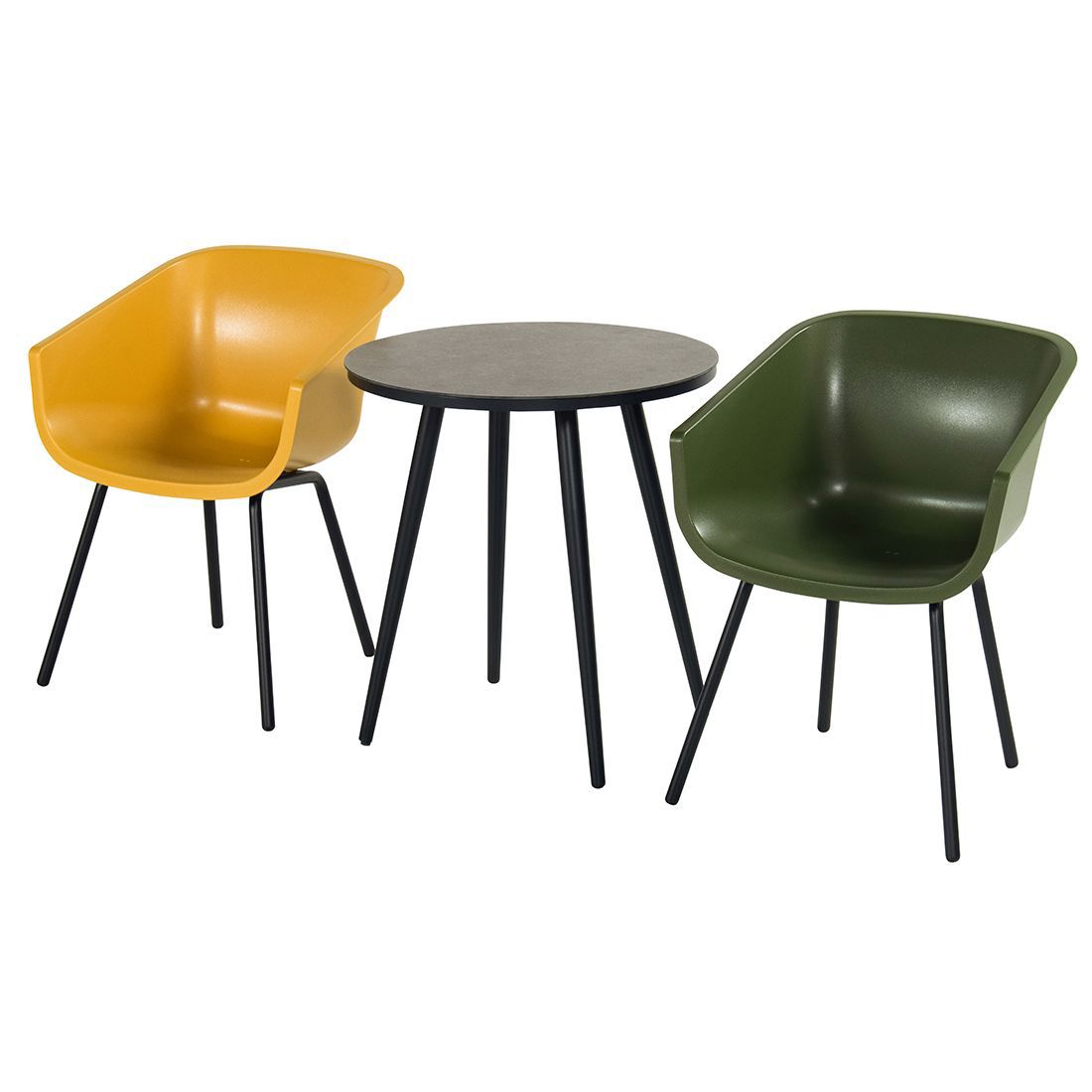 Schöner Wohnen Texel Gartentisch Ø66cm Aluminium/Glaskeramik